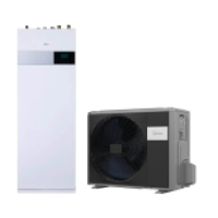 MIDEA MHA-V12W/D2RN8-B2H2-IWT240 M-Thermal osztott levegő - víz hőszivattyú HMW tárolóval + 9kw beépített fűtőpatron (12kw,400V),
